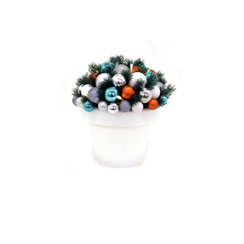 Jõulu deco Flashy, kõrgus 35 cm, 10 LED tulega  valge/kirju /6