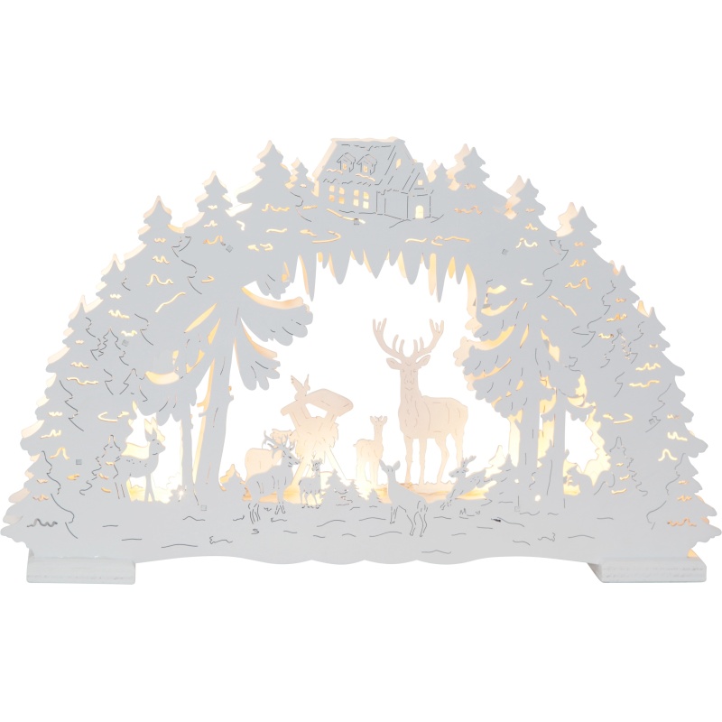EOL Dekoratsioon Fauna, 42x26 valge, 10 LED, voolutoide, sisetingimustesse IP20