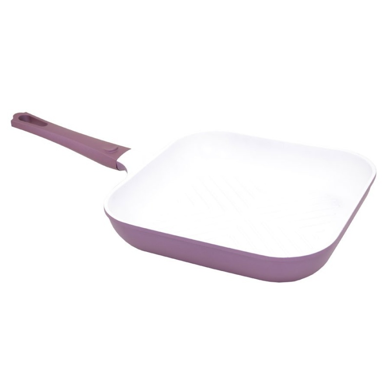 EOL Grillpann Vioflam 28x28x5,6cm purple (valualumiinium keraamilise kattega)