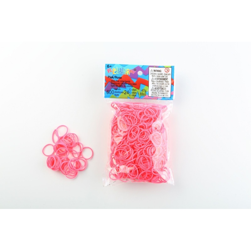Rainbow Loom-Roosad kummid 600tk.
