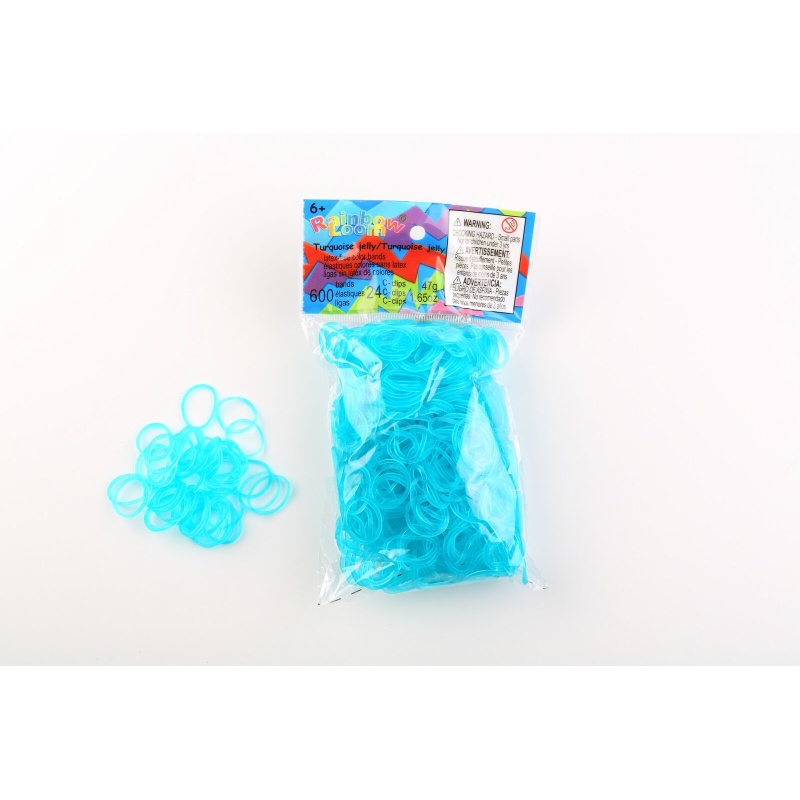 Rainbow Loom-Türkiis kummid 600tk.