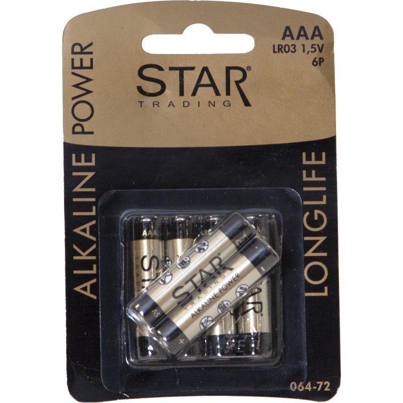 Patareid AAA 6tk pakis, Power Alkaline Longlife