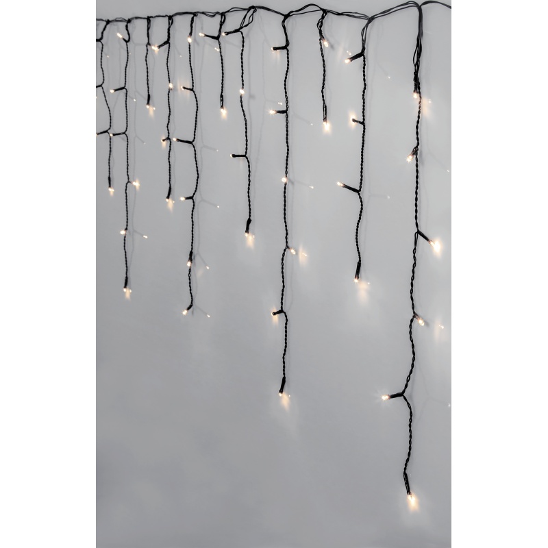 Valguskett Jääpurikas 12m, 480 LED, valge külm valgus, voolutoide, sise/välis, IP44