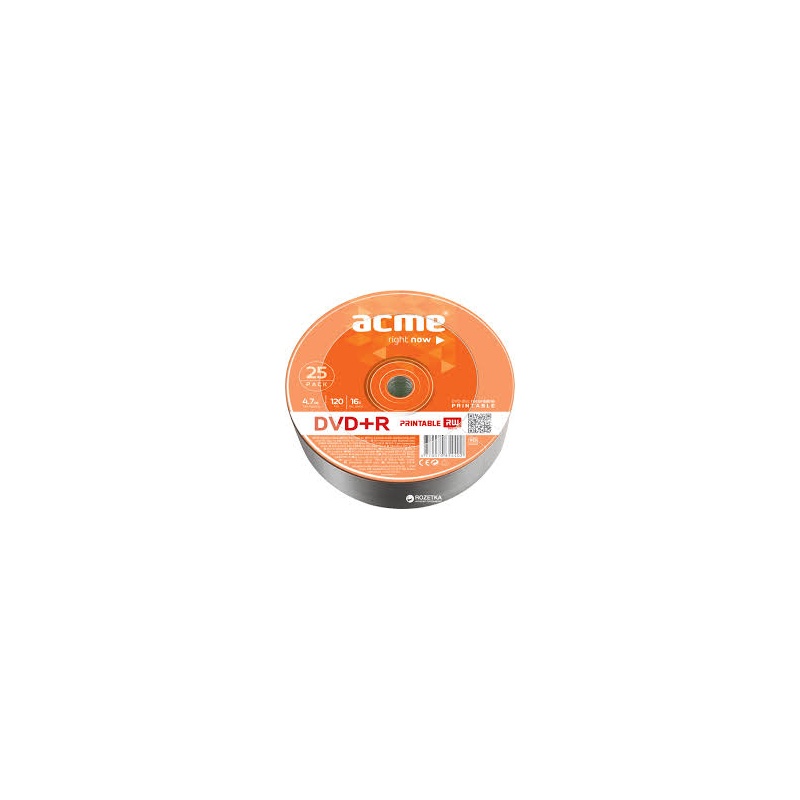 ACME DVD+R 4,7GB/4x 25-torn prinditav EOL
