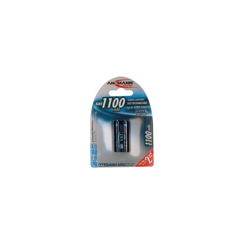 Ansmann laetavad akud 2xAAA 1100mAh EOL
