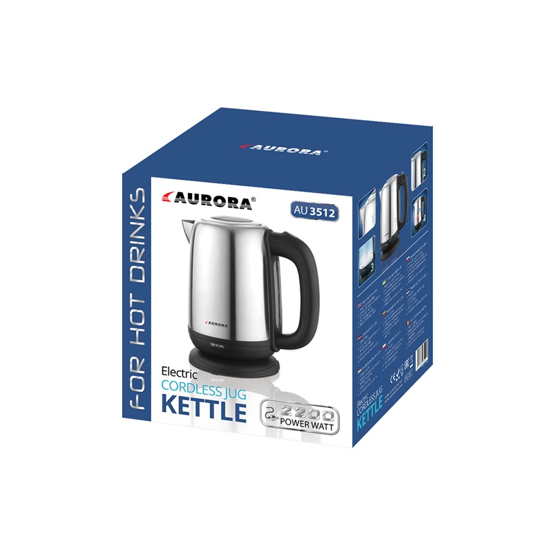 Veekeetja metallik 1,7L, 2200W