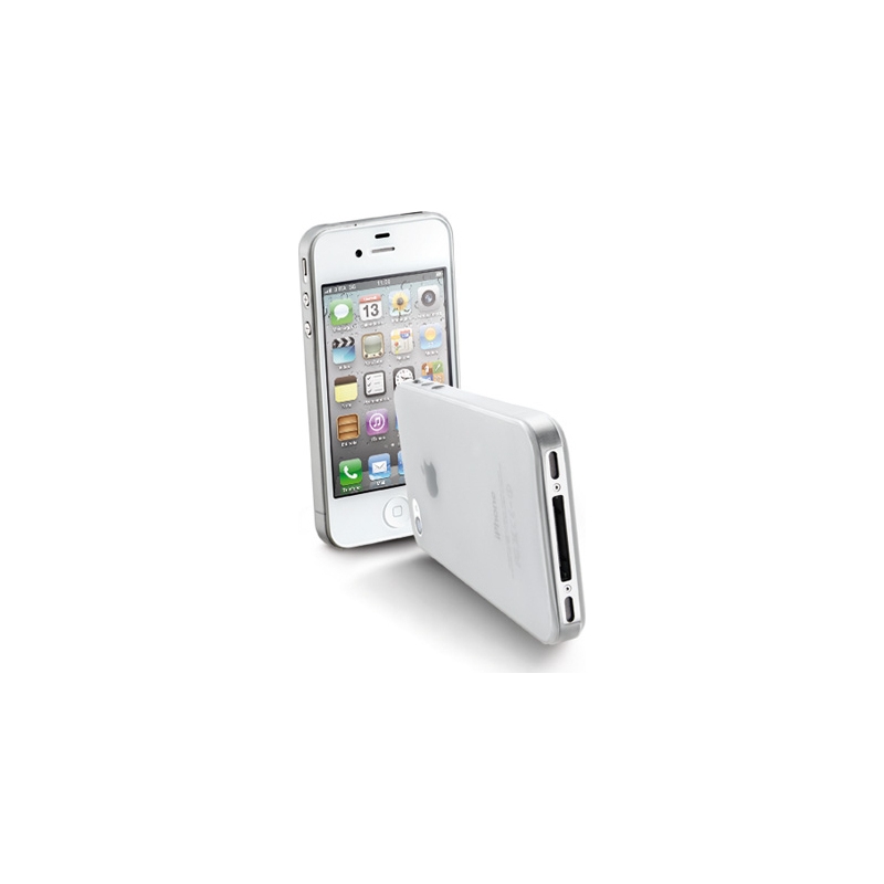 Cellular iPhone 4/4S slim(0,35mm)ümbris,piimjas läbipaistev EOL