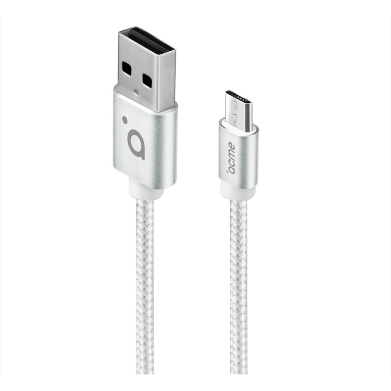 Kaabel Micro USB, 1m, valge