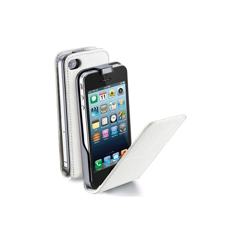 Cellular iPhone 5/SE2016 ümbris, Flap (magnetiga), valge EOL