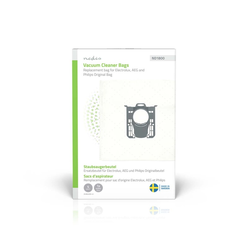 Tolmuimejakotid pappkarbis 4tk+1 lõigatav mootorifilter S-Bag Philips