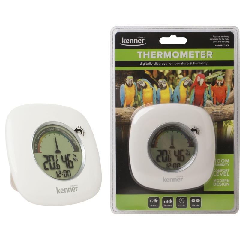 Kenner sisetermomeeter/hügromeeter/kell DT309