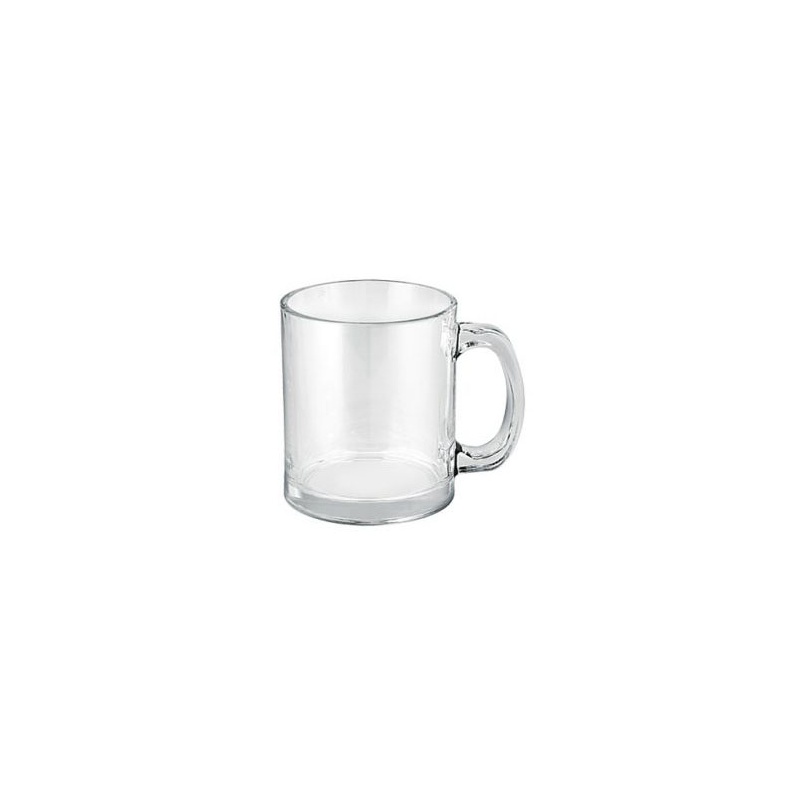 Latte kruus läbipaistev klaas 350ml /6