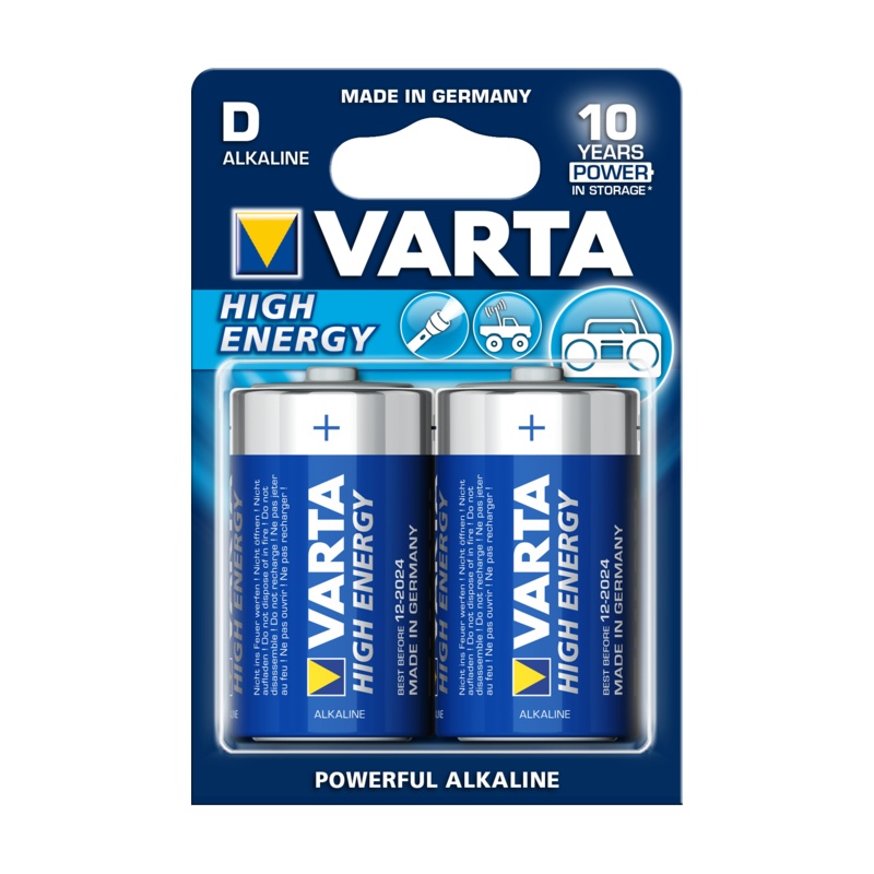 Patarei Varta D LR20 1,5V 2tk