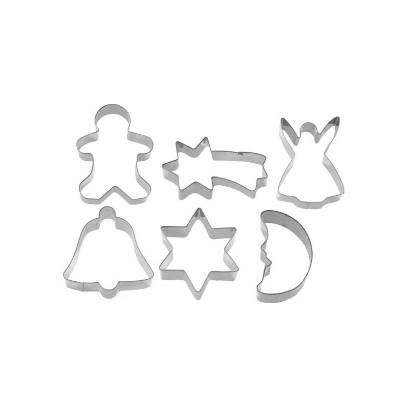 Piparkoogivormide 6-osal. komplekt