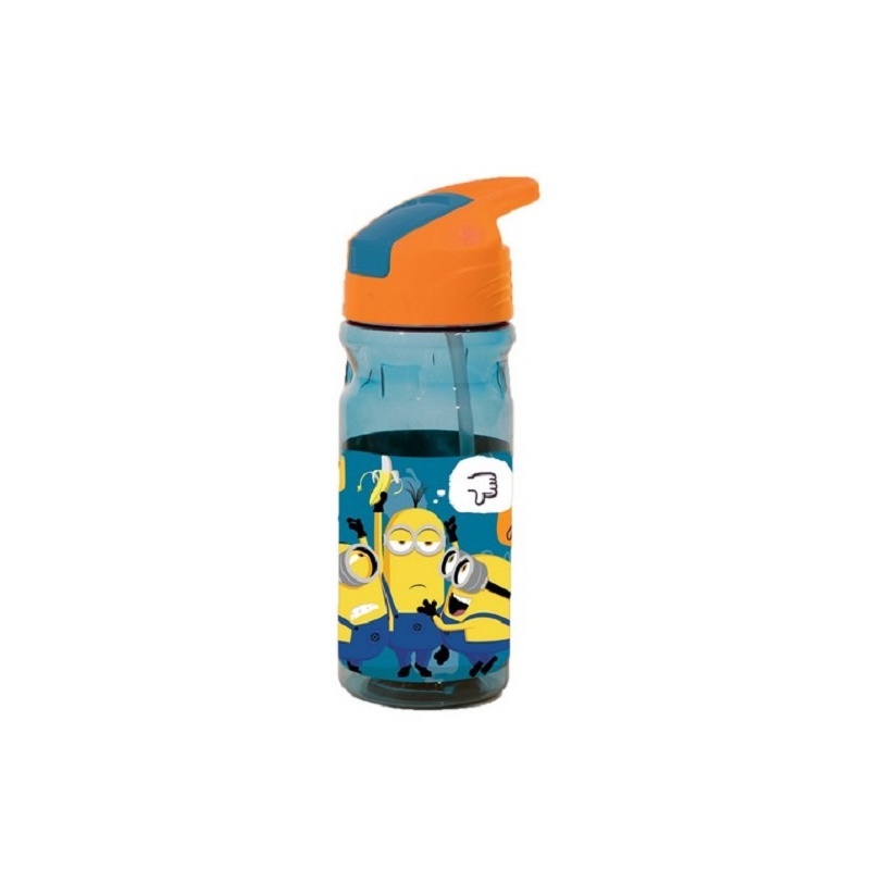 Joogipudel kõrrega Minions 550ml