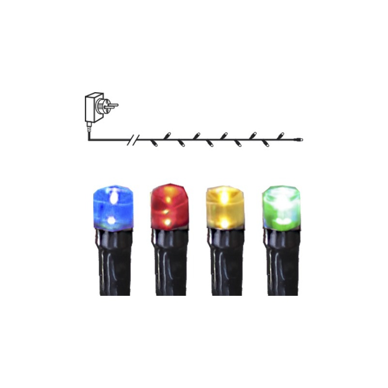 MICRO LED tuledekett 8 funktsiooniga, 120 tuld, värviline, pikkus 7,2m IP44