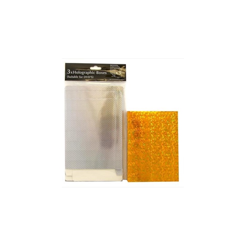 DVD kinkekarbid 3tk kuldne (14x19x1,8cm)