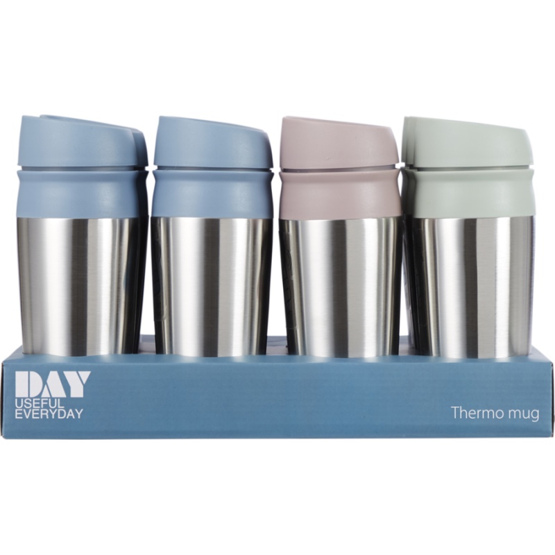 Day termokruus 450ml rv/plastik, 3 värvi /12