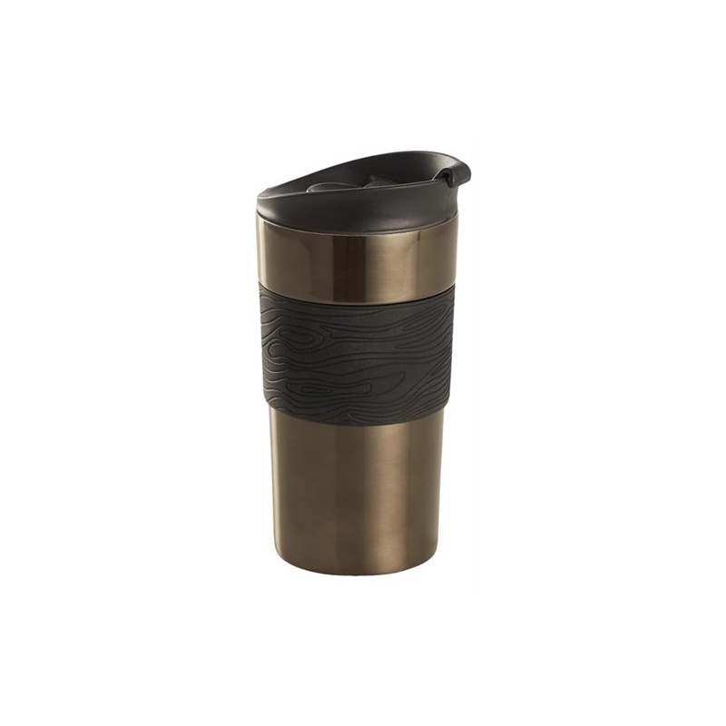 Termokruus 400ml rv Must-silikoonkattega/12