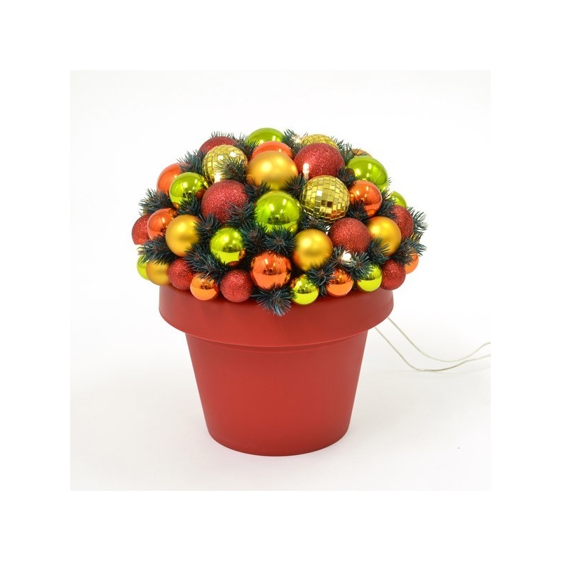 Jõulu deco Flashy, kõrgus 35 cm, 10 LED tulega  kuldne/punane/roheline /6