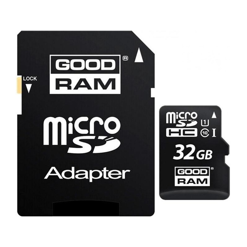 Mälukaart Goodram SDmicro 32GB + SD adapter 100MB/s Class 10/UHS-I