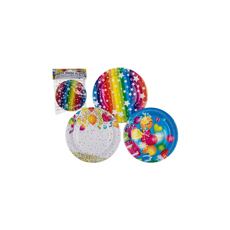 Taldrikud 23cm, 8tk/pk Pidu