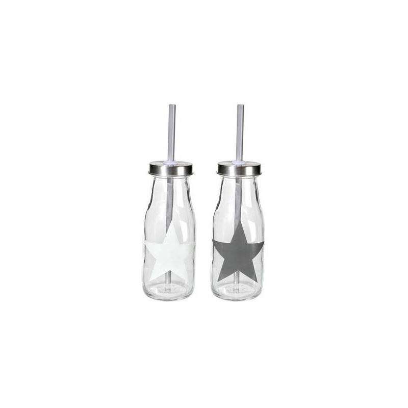 Joogipudel kõrre ja metallkaanega, 300ml, Star