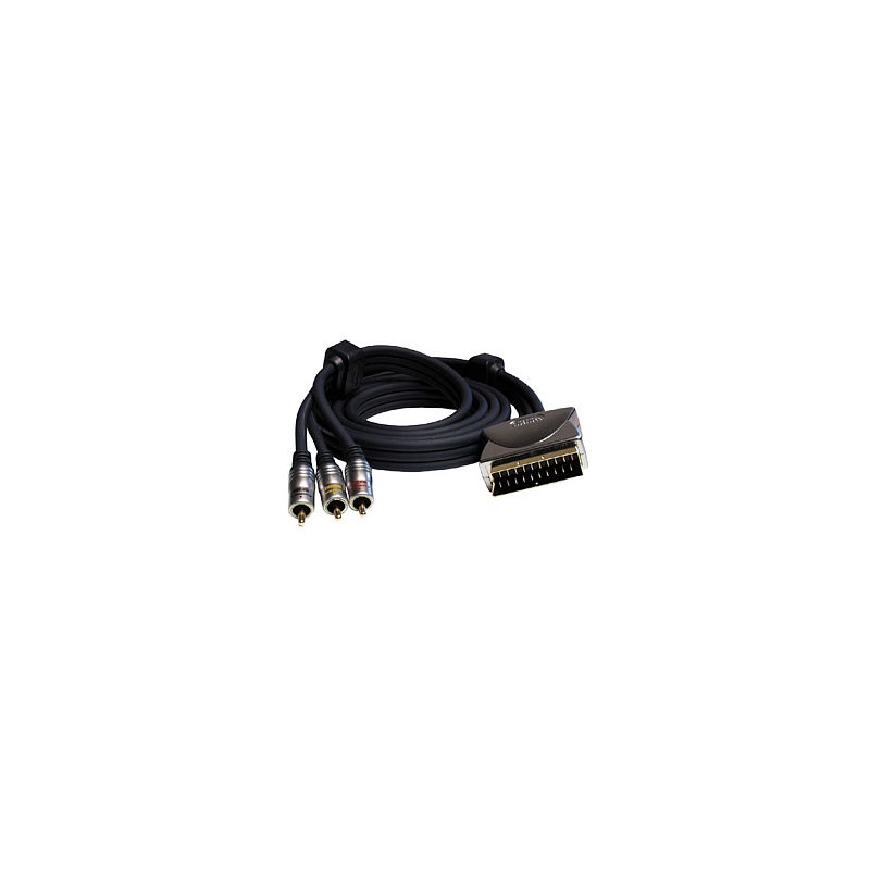 Profigold PGV722 3xRCA-Scart 1,5m EOL