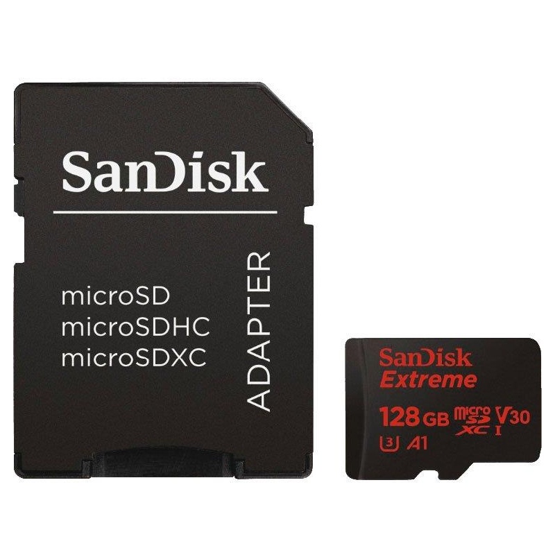 Mälukaart Secure Digital micro Extreme 128GB 190MB/s 90MB/s A2/Class 10 /V30/UHS-I/U3