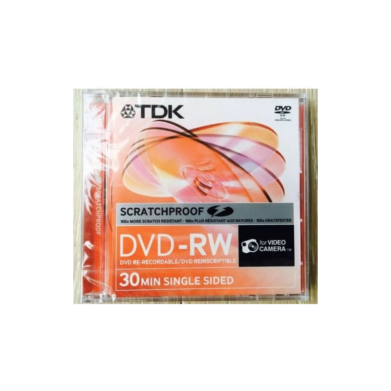 TDK DVD-RW 1,4GB jewel, MINI, Scratchproof EOL