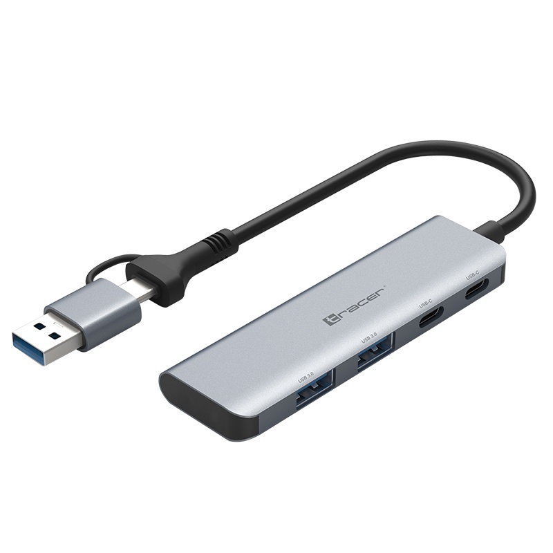 Adapter-hub 2xUSB-A / 2xUSB-C