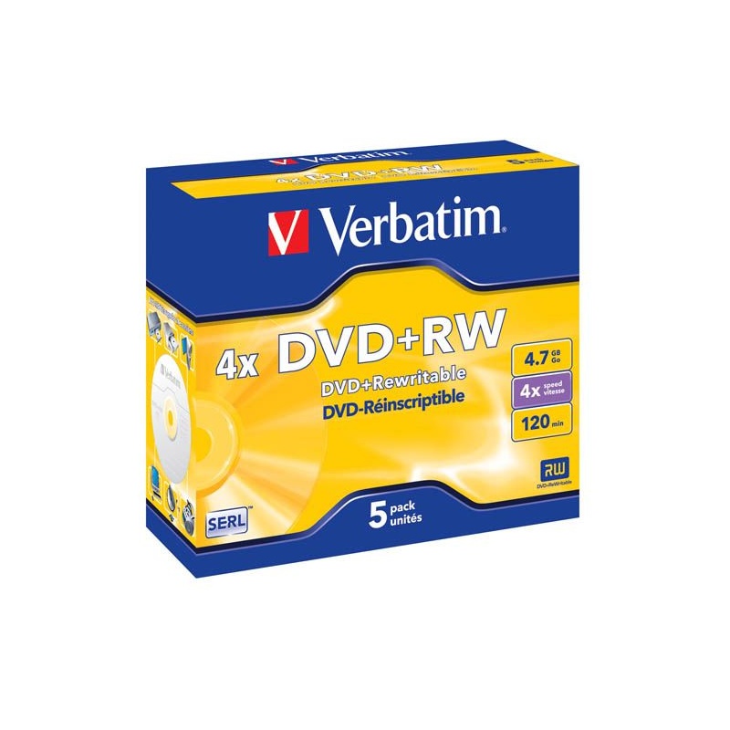 Verbatim DVD+RW 4,7GB 4x jewel EOL