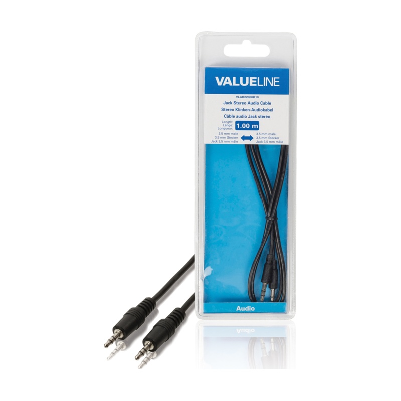 Valueline VLAB22000B10 3.5mm otsik- 3.5mm otsik 1,0m