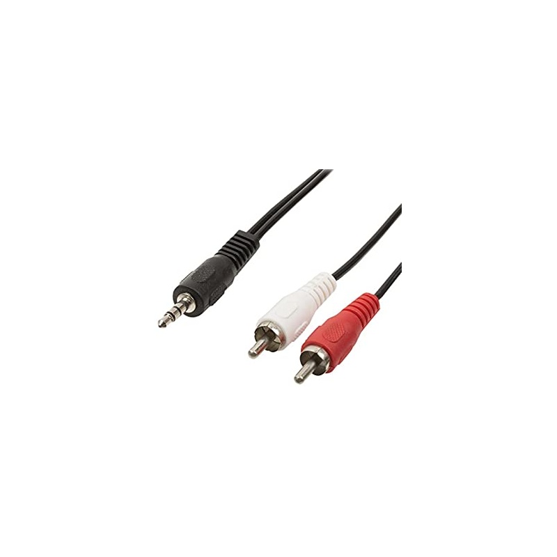Valueline VLAB22200B10 3,5mm otsik - 2xRCA otsik, 1m