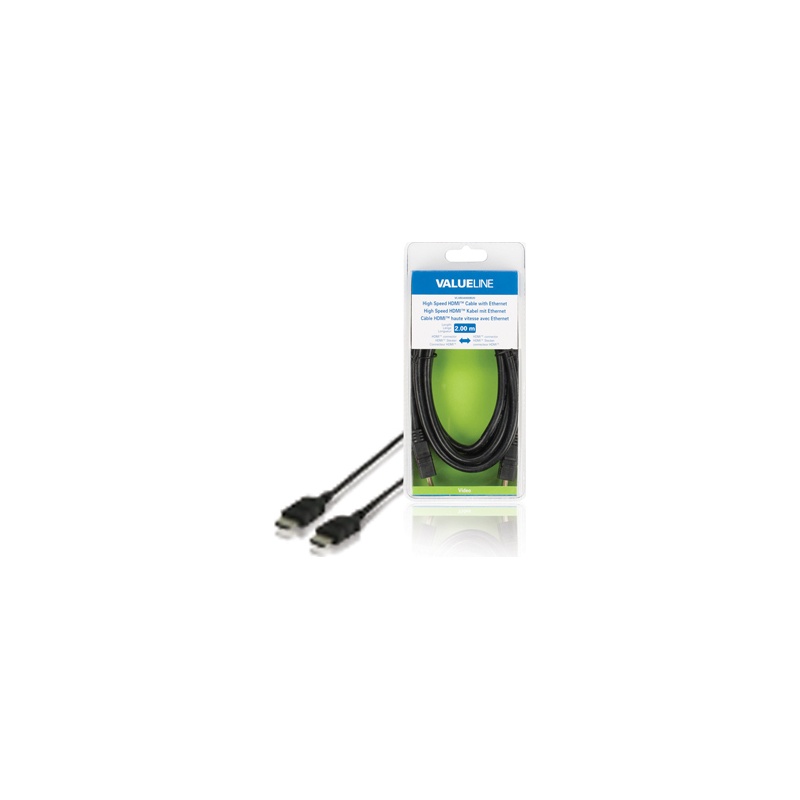 Valueline VLVB34000B20 HDMI A otsik - otsik 1.4 2m