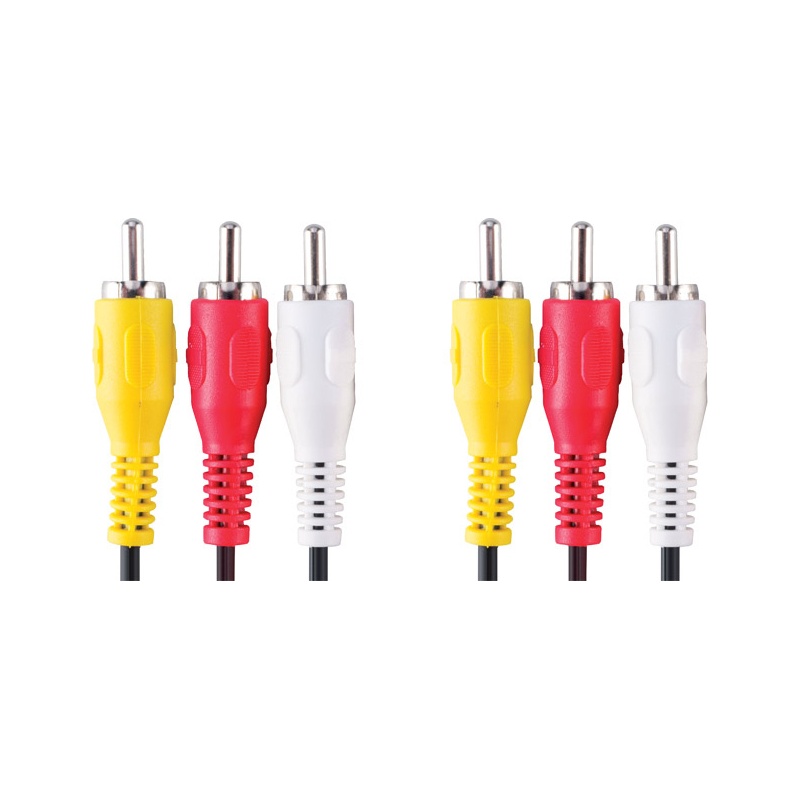 Valueline VVL5302 3xRCA otsik - 3xRCA otsik 2,0m