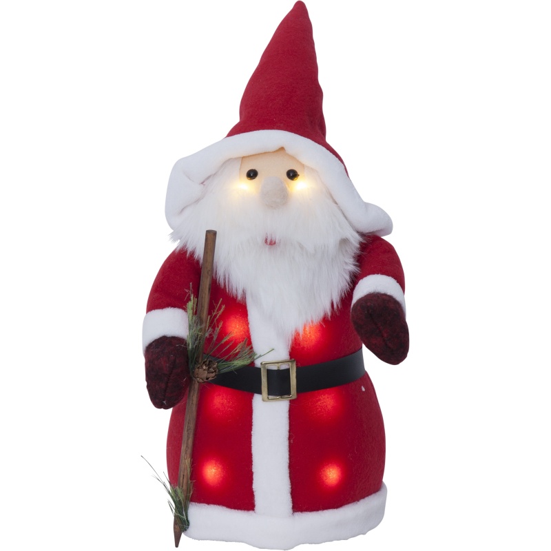 EOL Dekoratsioon Suur Päkapikk 38cm. 8 LED tuld, pataretoide 3xAA, IP20