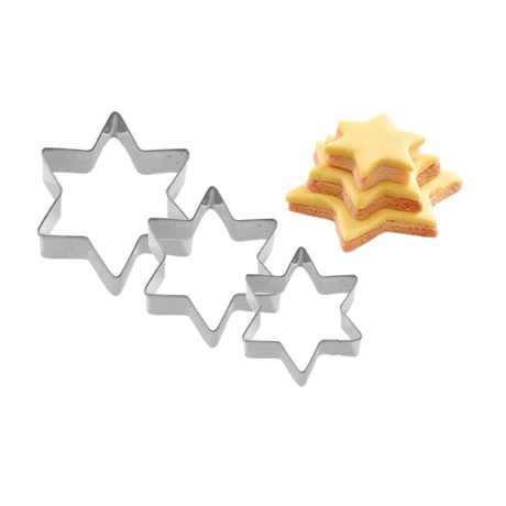 Piparkoogivorm Täht 4/5/6cm 3tk
