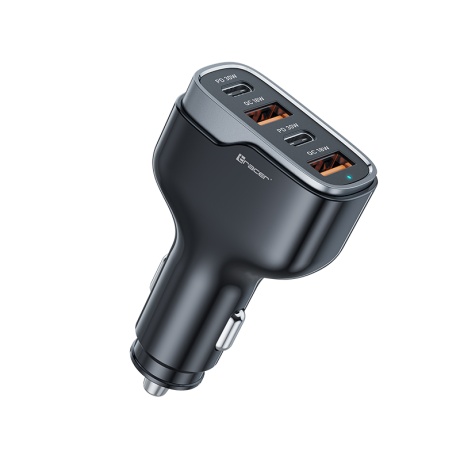 Autolaadija 60W 2X USB-C + 2X USB-A