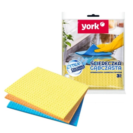 York sponge cloth, 3 pcs