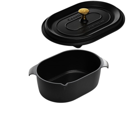 EOL Cast aluminum lid for baking dish La Cocotte 32x22cm