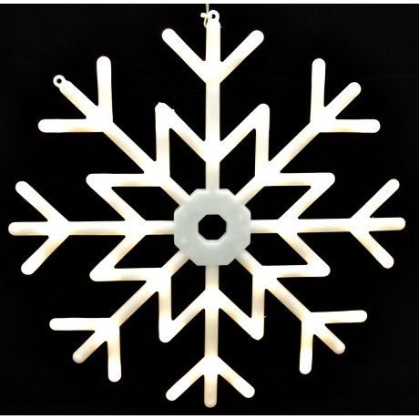 Snowflake decoration 40cm with 40 warm white LED lights
