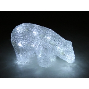 akrüül Jääkaru,  20 valge LED tulega /10 18*8,5*11cm