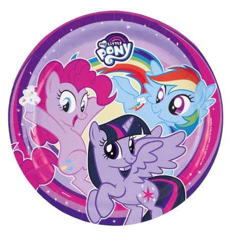 My Little Pony Rainbow Taldrikud 23cm 8tk/pk