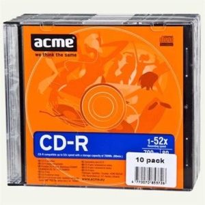 ACME CD-R 700MB 52x Slim 1tk.