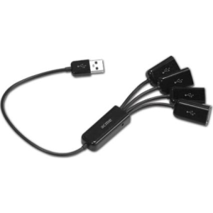 ACME USB 2.0 hub 4-le must, painduv