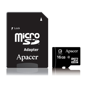 Apacer mälukaart microSD, CL4, 16GB
