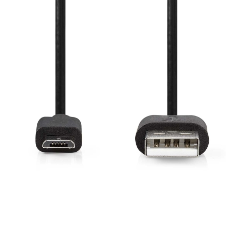 Kaabel micro USB, 1m, must, Nedis