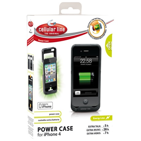 Cellular Line Powercase Iphone4/2s 2400mAh