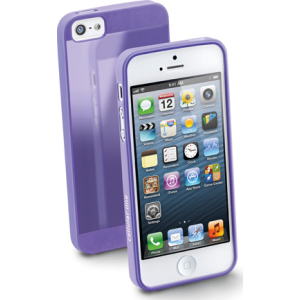 Cellular iPhone 5 ümbris, kummist, slim, lilla EOL